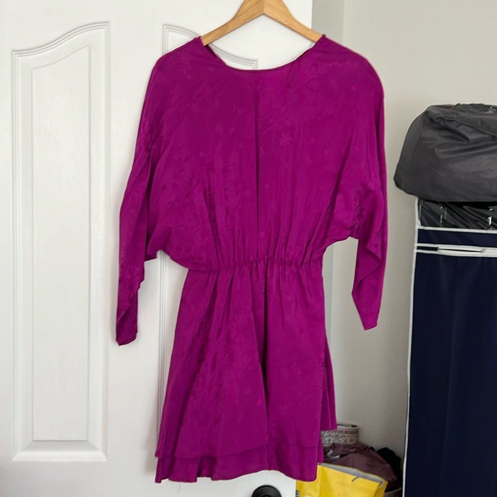 Zara dress magenta color , size S